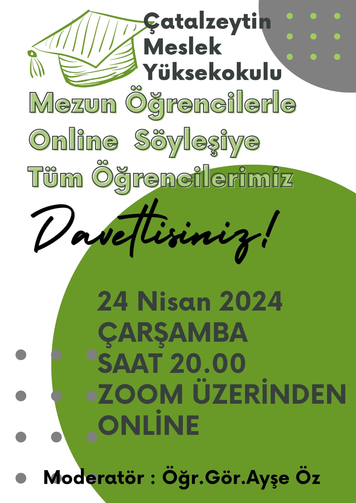Mezun Öğrencilerle Online Söyleşi